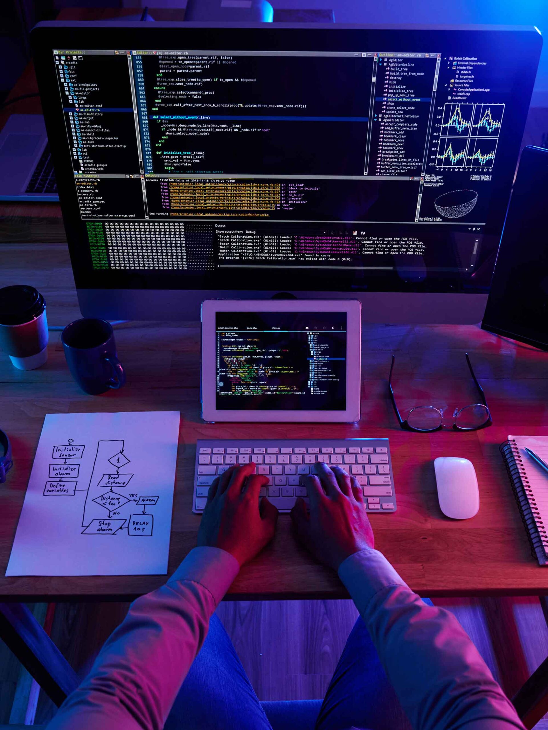 custom website development company in Delhi working on responsive site design